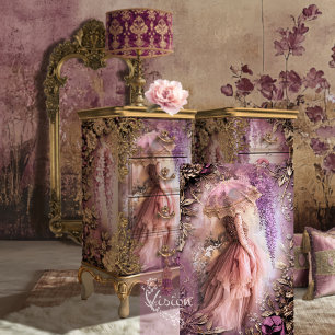 Wisteria Wonder, Porträt-Sonnenschirm Ätherisch Bl Seidenpapier