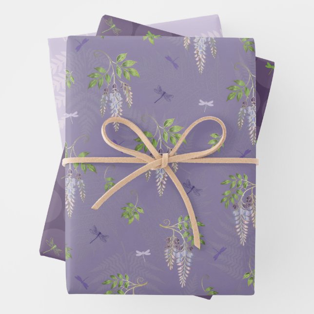 Wisterie Geschenkpapier Set (Beispiel)