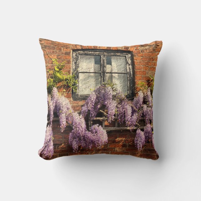 WISTERIEN-BLUME KISSEN (Vorderseite)