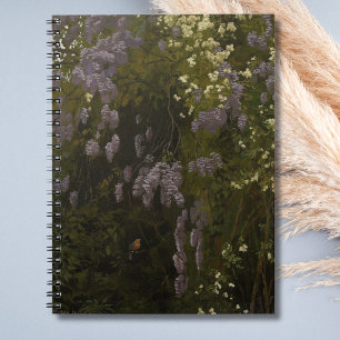 Wisterien in Blüte - Florale Komposition Notizblock
