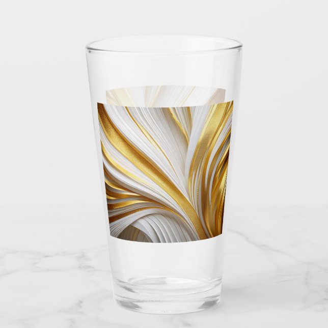 Wit Goud Retro  Glas (Rückseite)