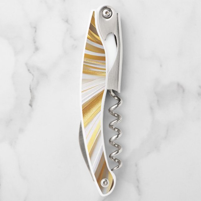 Wit Goud Retro  Kellnermesser (Rückseite)