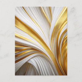 Wit Goud Retro Postkarte