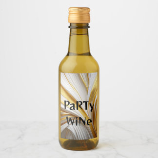 Wit Goud Retro Weinetikett