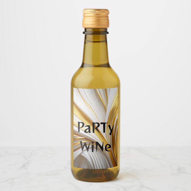 Wit Goud Retro  Weinetikett (Vorderseite)