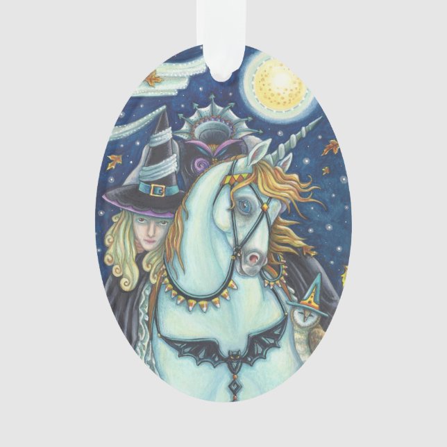 WITCH DER SLEEPY HOLLOW Halloween ORNAMENT Oval (Vorderseite)