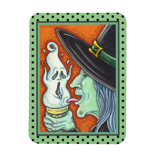 WITCH ESSEN SKREAMING EISKRAUKONE, HALLOWEEN MAGNET (Vertikal)