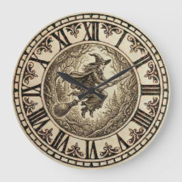 Witch Forest - Wall Clock Große Wanduhr