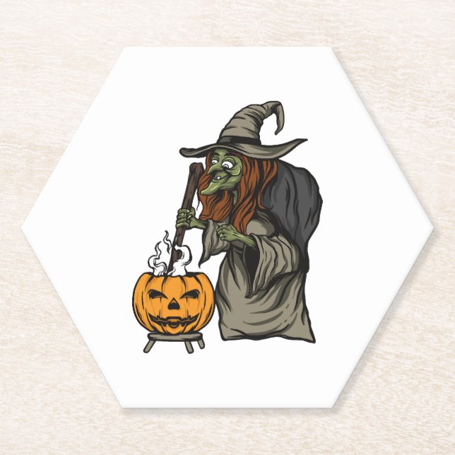 Witch Halloween           Untersetzer (Vorderseite)