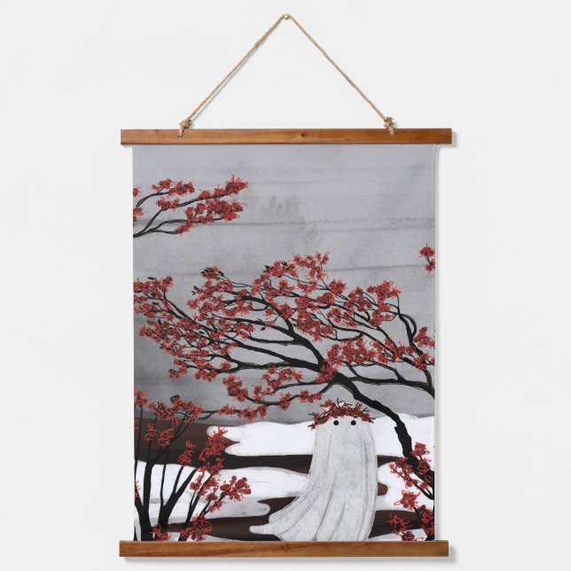 Witch Hazel Ghost Wandteppich Mit Holzrahmen (Vorderseite)