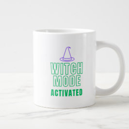 WITCH MODE ACTIVATED – Neon Halloween Mug Jumbo-Tasse