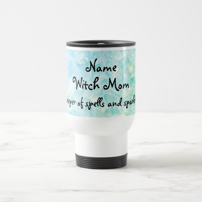 Witch Mom personnalisée Voyage Mug (Centre)