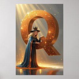 Witch Queen – Halloween Alphabet Wall Art Poster