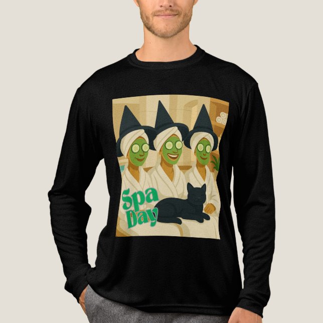 Witch Spa Day Funny Humor  Tri-Blend Shirt (Vorderseite)