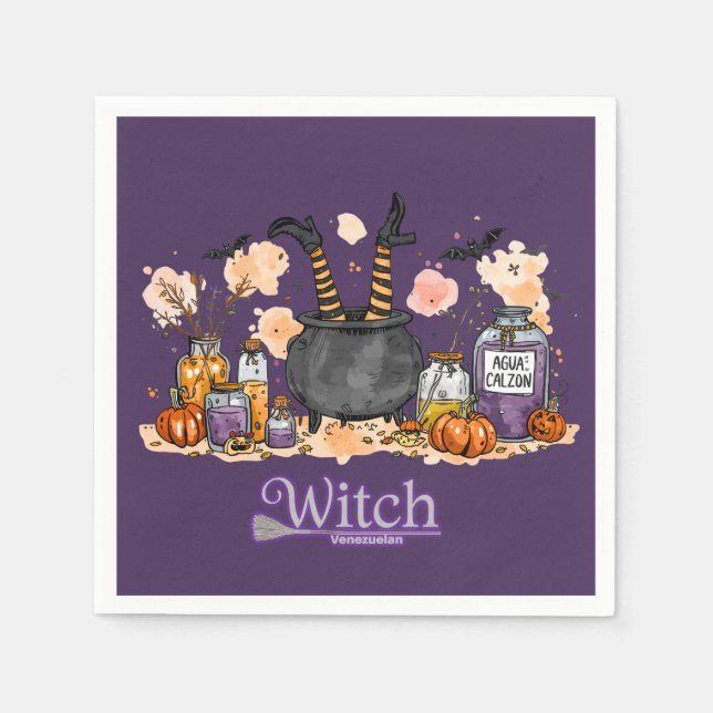 “Witch Venezolana” – Humor y Magia Latina 50 unid Serviette (Vorderseite)