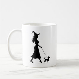 Witch Walking Chihuahua  Kaffeetasse
