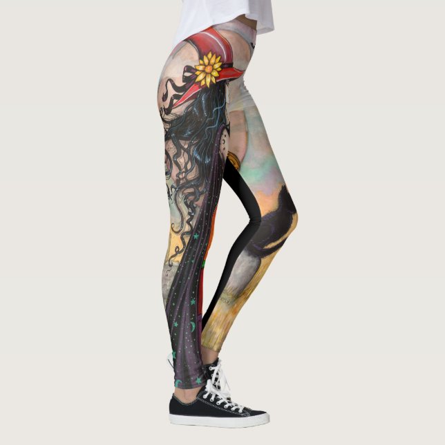 Witch Way Halloween Imaginaire Leggings (Droite)