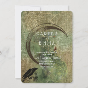 Witch Wicca Spells et Webs Faire-part de mariage