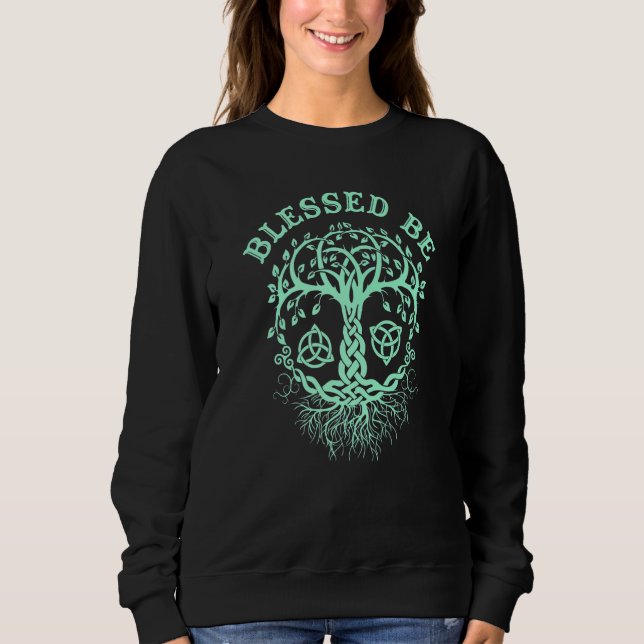 Witchcraft Wiccan Pagan Tree Of Life  15 Sweatshirt (Vorderseite)