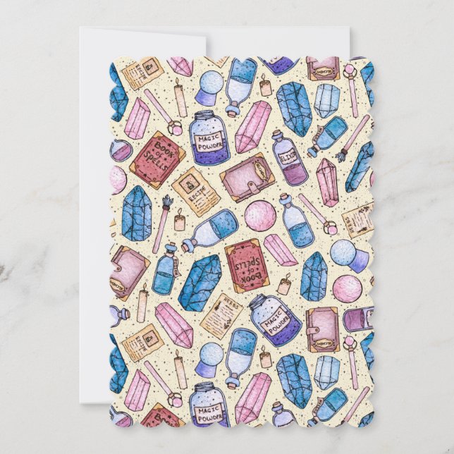 Witchers Wonders Carte de voeux plate (Devant)