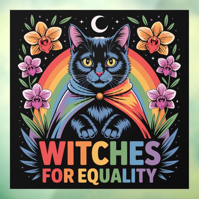 Witches For Equality Feminist Fensteraufkleber (Blatt 3)