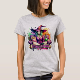 "Witchflix and Chill – Fun Witch Design for Hallow T-Shirt