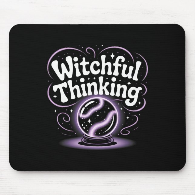 Witchful Thinking Crystal Ll Halloween Vibes 1 Mousepad (Vorne)