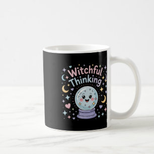Witchful Thinking Crystal Ll Halloween Vibes Kaffeetasse