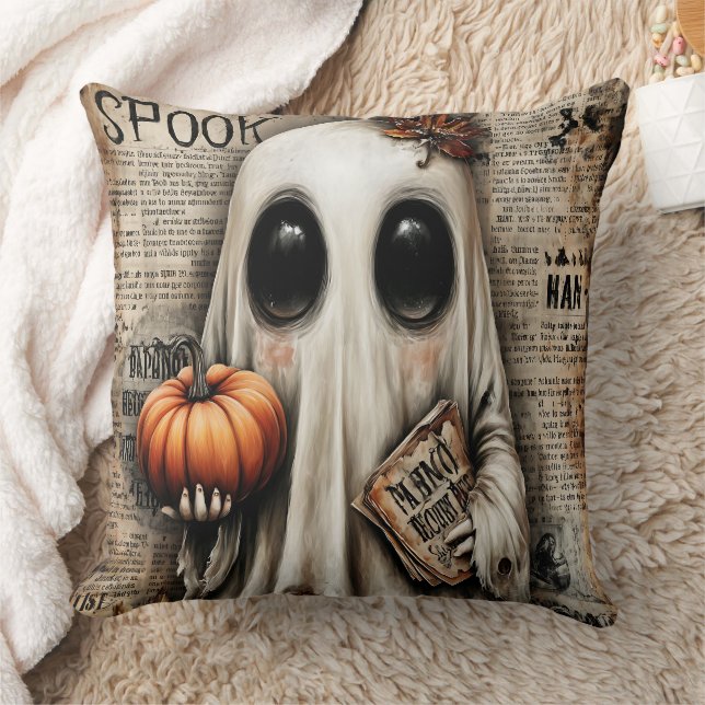 Witchful Thinking - Ein Boo mit einem Buch Kissen (Decke)