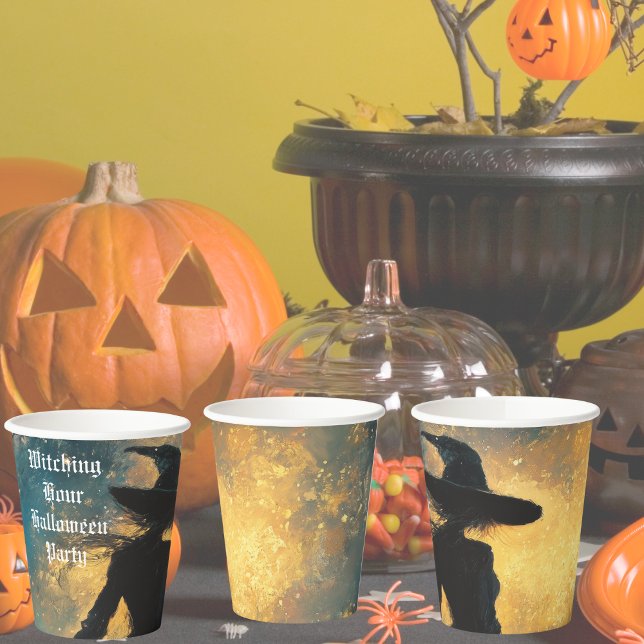 Witching-Hour-Halloween-Party Pappbecher (Witching Hour Halloween Party Paper Cups)