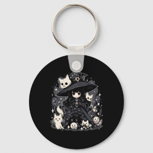 Witching Hour trendy Halloween Grafik Design Schlüsselanhänger