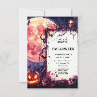 Witching Hour Whimsy: Tailored Halloween Einladung