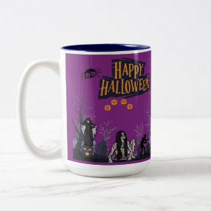 Witching Hour Whispers königliches Violett Zweifarbige Tasse