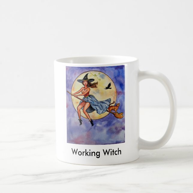 WitchRavenCatfly1, Arbeitshexe Kaffeetasse (Rechts)