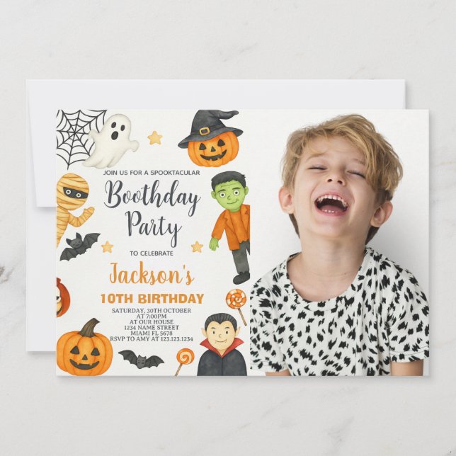 Witchs Fun Kids Halloween Anniversaire Invitation (Devant)