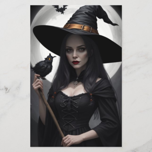 Witchy Black Raven Flyer (Vorne)