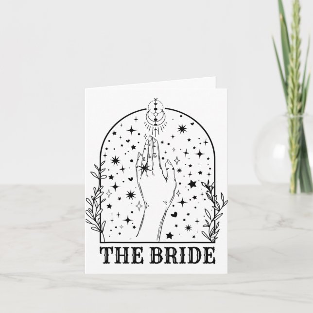 Witchy Bride Coven Matching Gothic Bachelorette Pa Karte (Vorderseite)