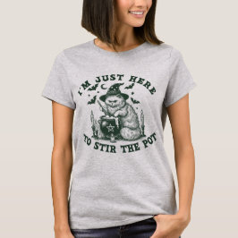 Witchy Cat Halloween T-Shirt