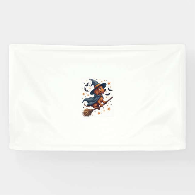Witchy Dackel Delight Banner (Horizontal)