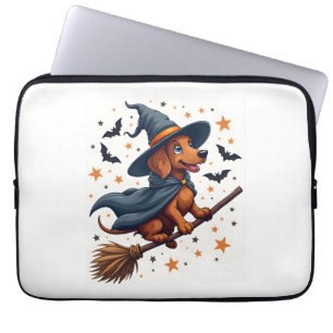 Witchy Dackel Delight Laptopschutzhülle