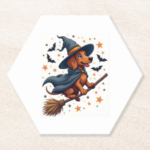 Witchy Dackel Delight Untersetzer