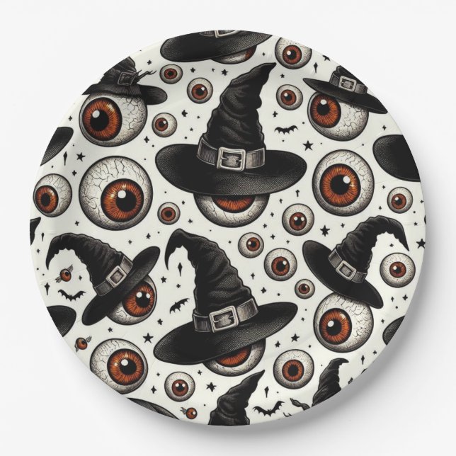 Witchy Eyes Pappteller (Vorderseite)