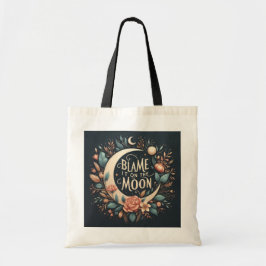 Witchy Floral Schuldzuweisungen auf dem Mond Tote  Tragetasche