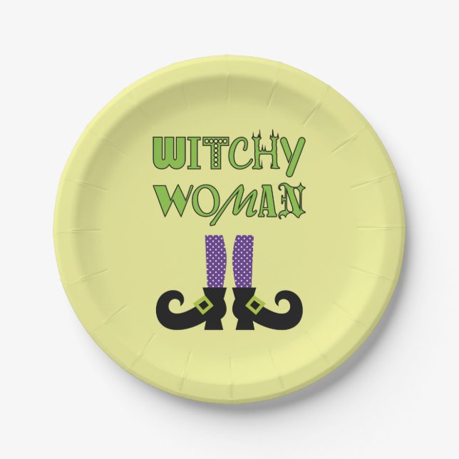 WITCHY FRAMAN PAPPTELLER (Vorderseite)