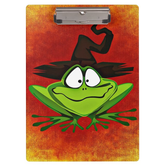 Witchy Frog Klemmbrett (Vorderseite)