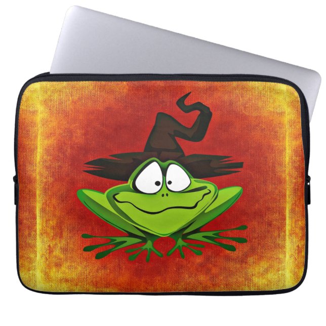 Witchy Frog Laptopschutzhülle (Vorderseite)