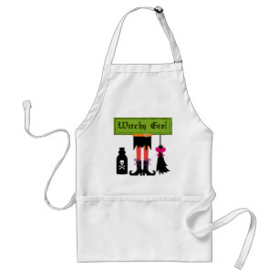 Witchy Girl Halloween T - Shirt und Geschenke Schürze