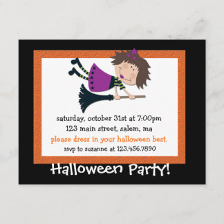 Witchy Halloween-Party-Einladung Einladung