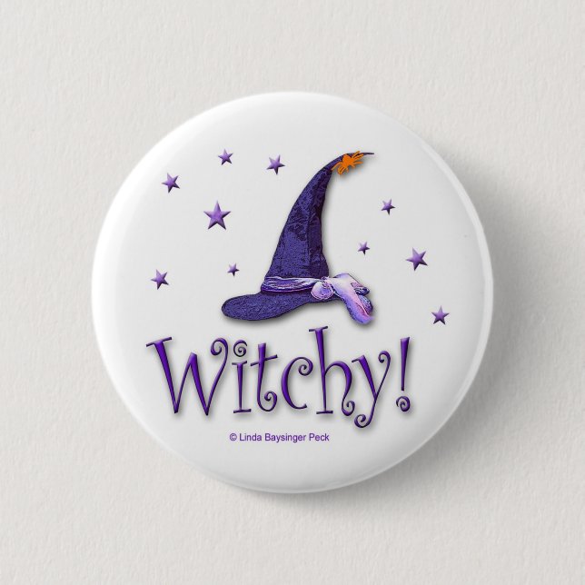 Witchy Hut Button (Vorderseite)