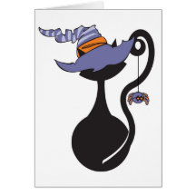 Witchy Miezekatze-Karte